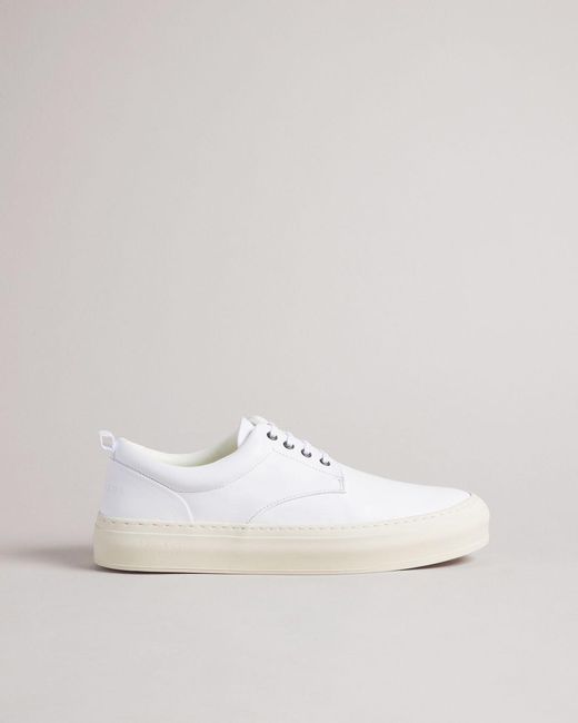 Ted Baker Softy Leather Lace Up Hybrid Shoe in White for Men | Lyst ...