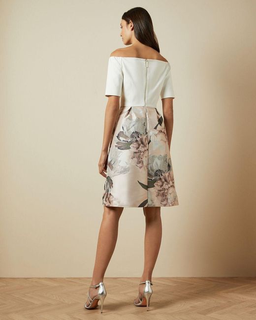 ted baker off the shoulder dress