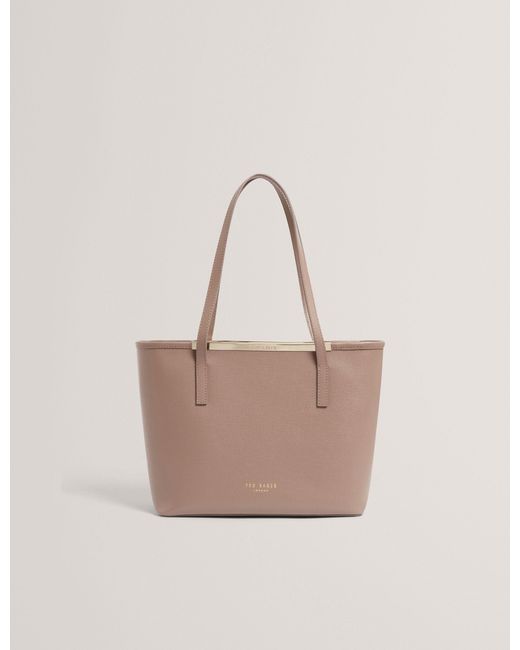 Ted Baker Natural Hayleyz Small Leather Shopper Tote Bag