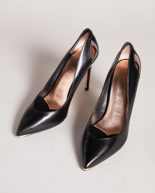 Ted Baker Leather Cut Out High Heel 