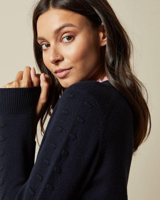 Ted Baker Bobble Sleeve Mockable Jumper 