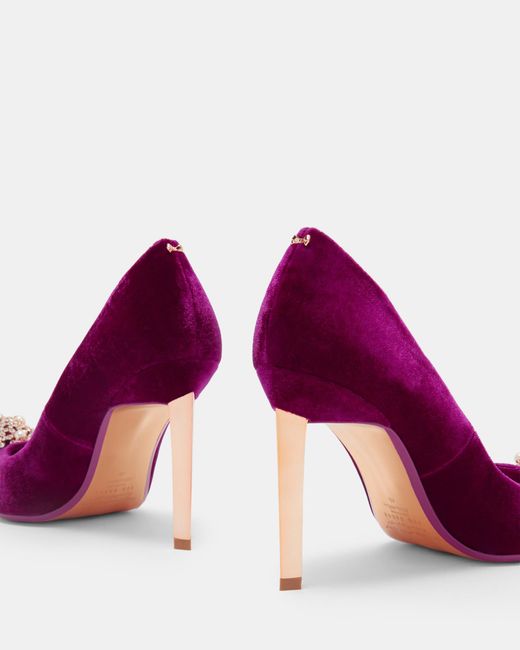 Ted Baker Brooch Detail Velvet Courts 