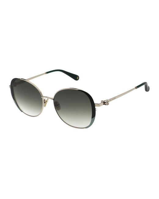 Ted Baker Metallic Zarahlg Round Metal Frame Sunglasses
