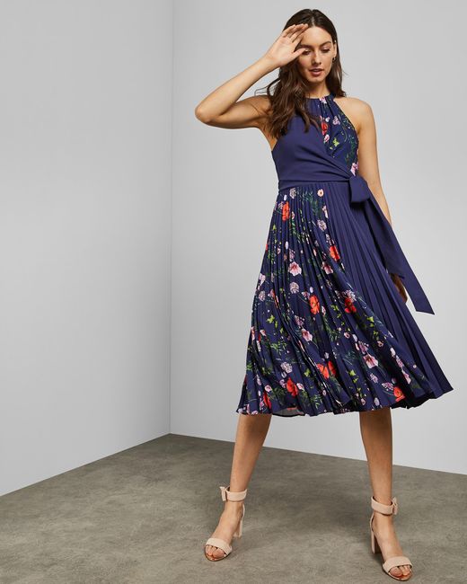 ted baker dress dark blue