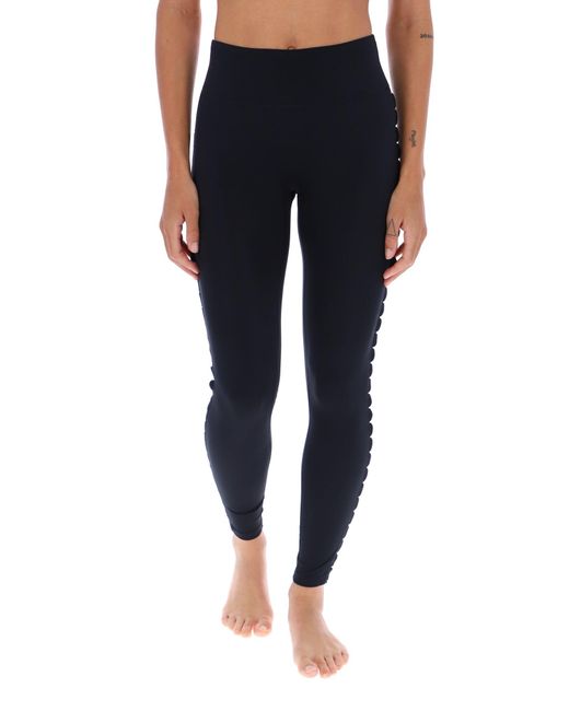 Ted Baker Blue Erin Scallop Trim Comfort Stretch Yoga Leggings