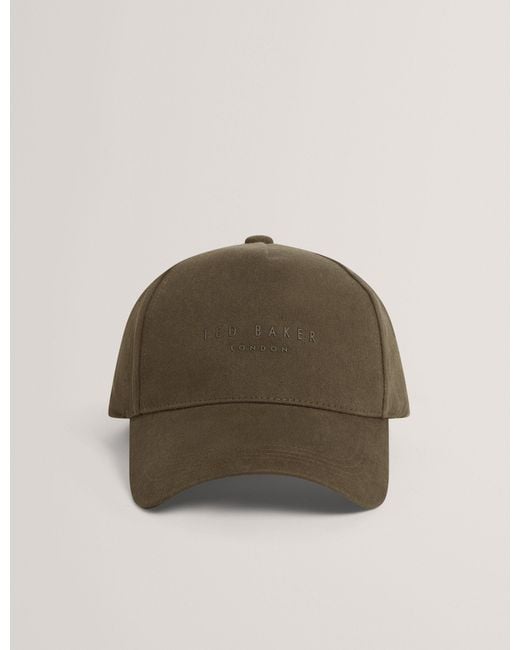 Ted Baker Natural Fredds Branded Cotton Baseball Cap for men