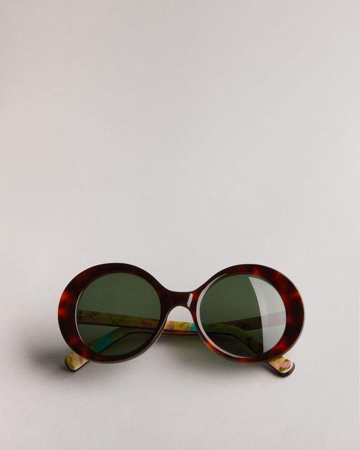 Ted Baker Multicolor Mib 1960's Round Frame Sunglasses