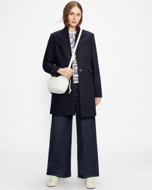 ted baker straight tailored coat