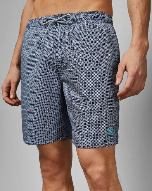 ted baker geo print swim shorts