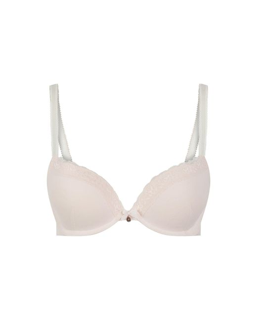 Ted Baker Natural Elsie Mesh & Lace Padded Plunge Bra
