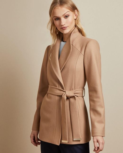 ted baker tan coat