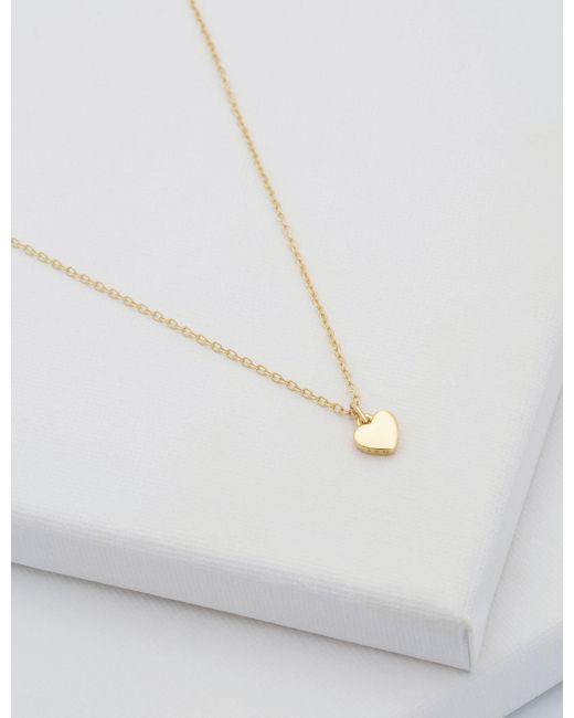 Ted Baker White Solid Mini Heart Pendant Necklace