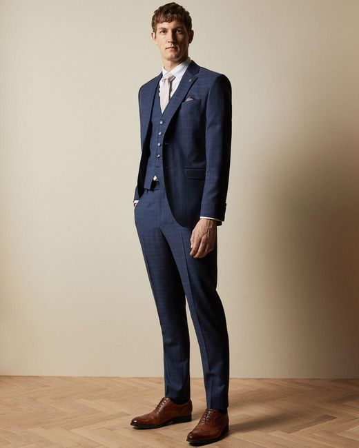 ted baker navy suit
