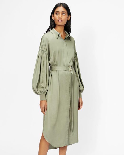 ted baker green midi dress