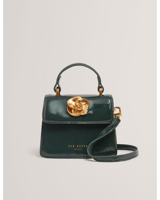 Ted Baker Blue Roselah Hardware Rose Mini Top Handle Bag