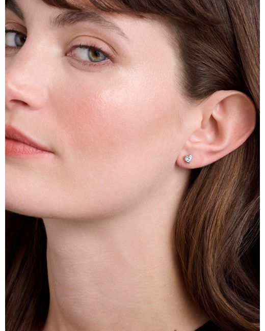 Ted Baker Pink Harmonys Mini Crystal Heart Stud Earrings