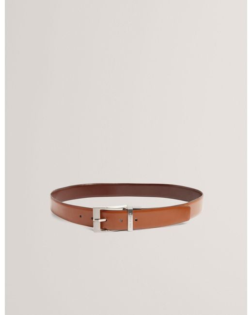 Ted Baker Natural Connary Reversible Smooth Leather Belt for men