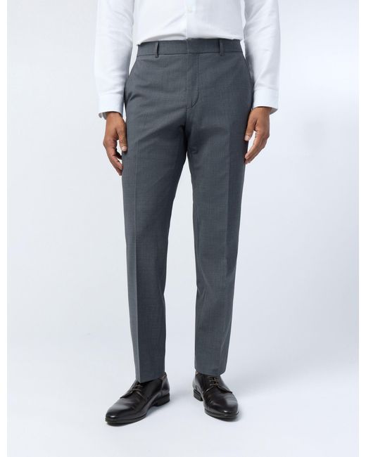 Ted Baker Blue Parast Performance Stretch Slim Fit Suit Trousers for men