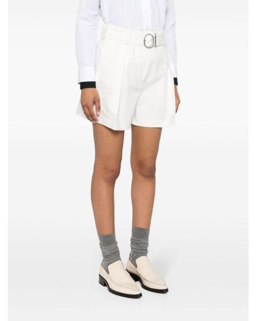 Jil Sander White Cotton Shorts