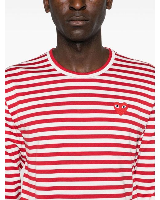 COMME DES GARÇONS PLAY Red Emblem Heart Cotton T-Shirt