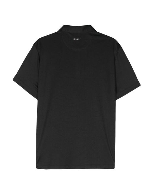 Michael Kors Black Logo-lettering Polo Shirt for men