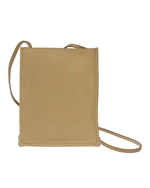 The Row Natural To Go Small Leather Tote Bag