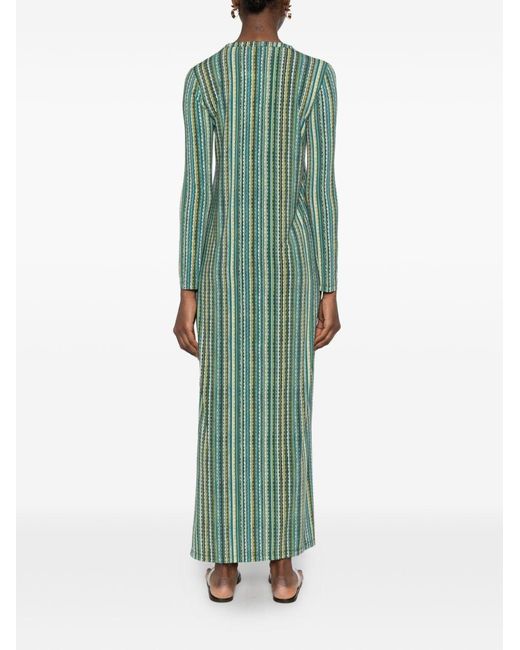 Siyu Green Baez Kaftan Dress