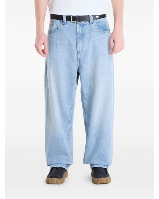Carhartt Blue Loose Solid Jeans for men