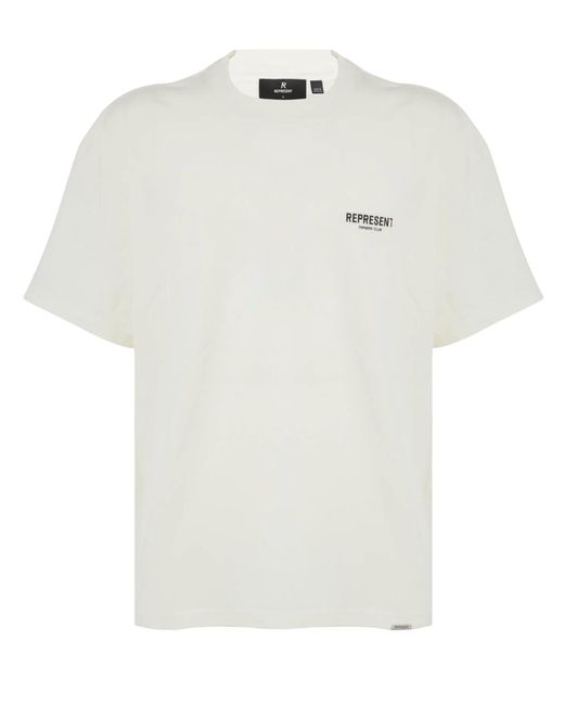 T-Shirt Rappresenta Owners Club di Represent in White da Uomo