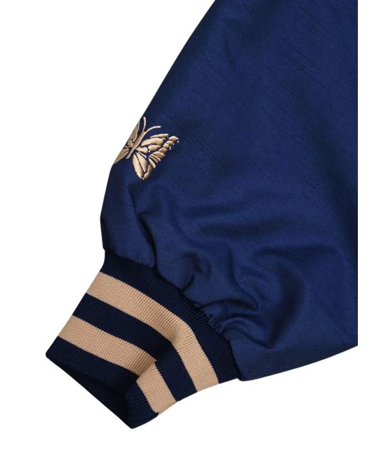 Needles Blue Stadium Jacket for men