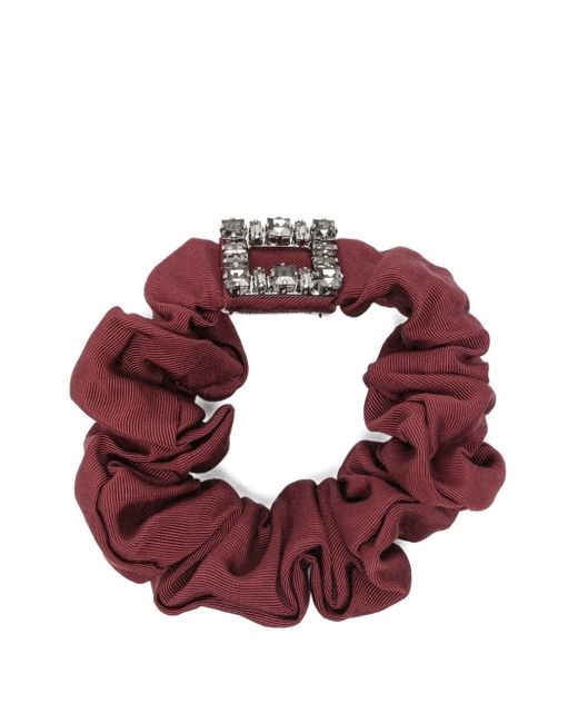 Roger Vivier Pink Tres Vivier Scrunchie