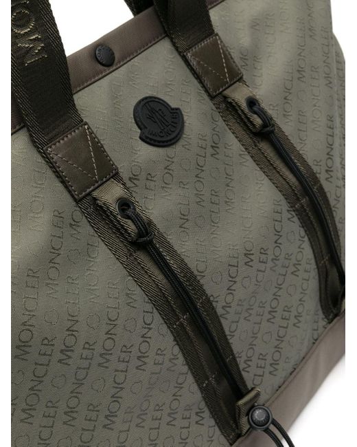 Moncler Black Tech Jacquard Tote Bag - Men's - Polyamide/polyester for men