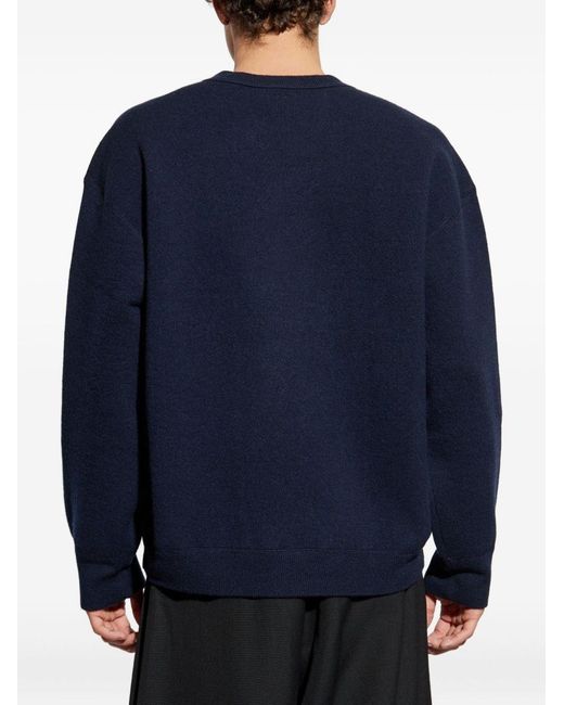 Studio Nicholson Blue Moray Crew Neck Sweater for men