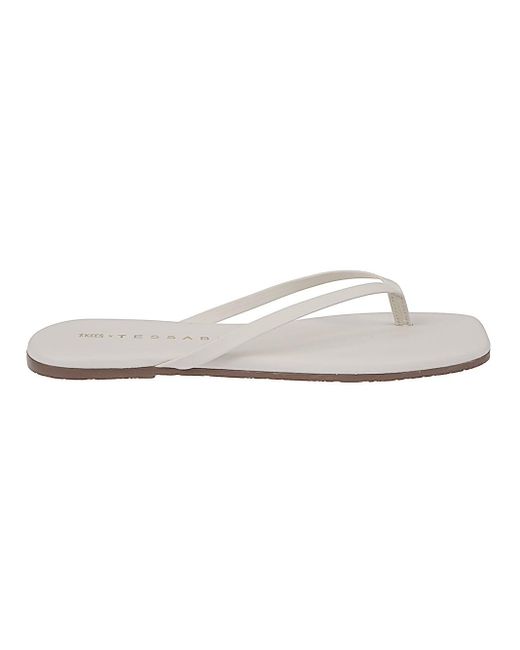 TKEES White Thong Sandals