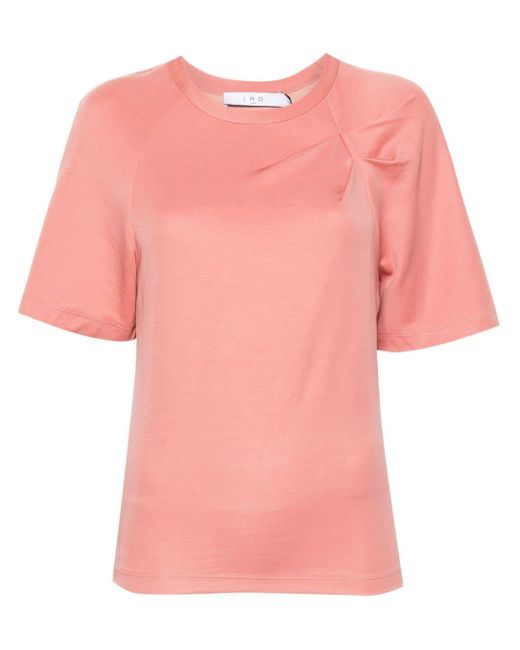 T-shirt Umae con pieghe di IRO in Pink