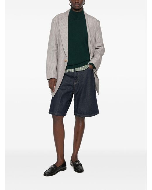 Be You Green Cashmere Turtle-Neck Sweater