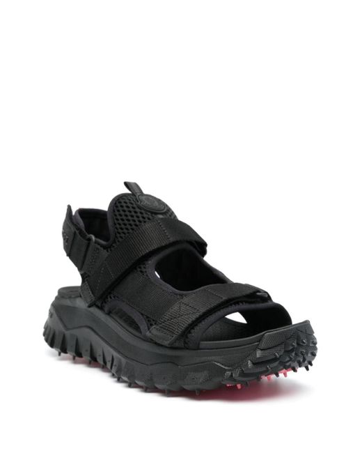 Moncler Black Trailgrip Vela Sandals for men