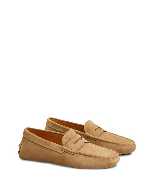 Tod's Brown Suede Moccasin for men