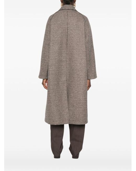 Harris Wharf London Gray Wool And Cashmere Blend Coat