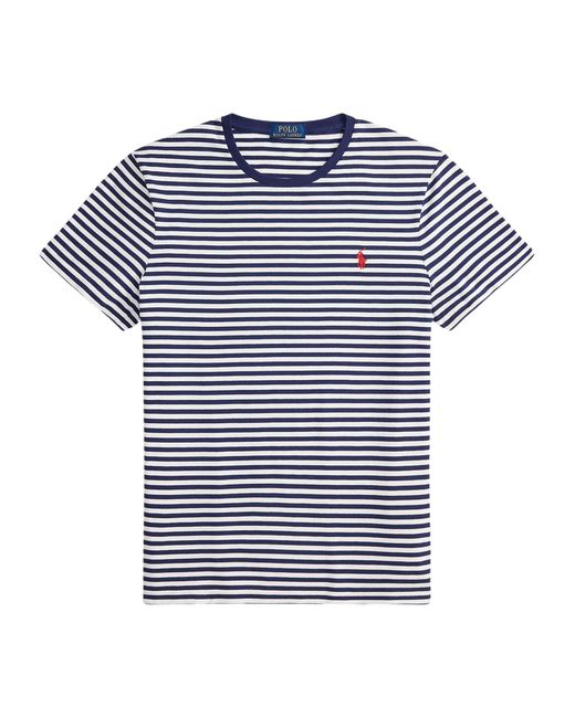 Polo Ralph Lauren Blue Slim Fit Striped T-Shirt for men