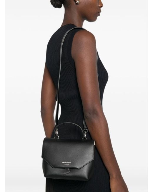 Emporio Armani Black Small Leather Handbag