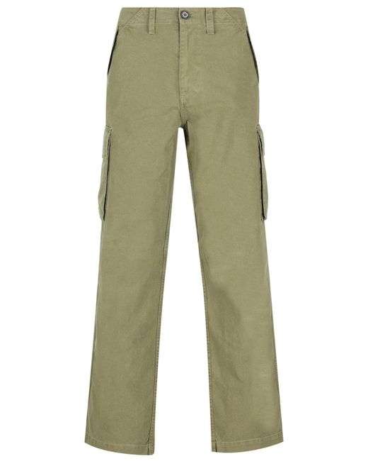 Burberry Green Cotton Cargo Pants for men