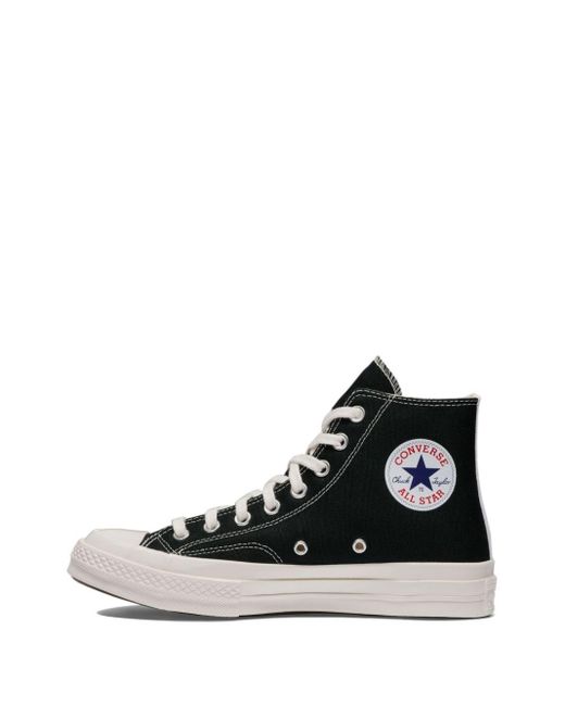 COMME DES GARÇONS PLAY Black Chuck '70 Small Heart High Sneakers