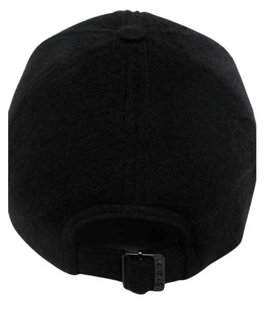 Saint Laurent Black Vintage Cashmere Baseball Cap for men