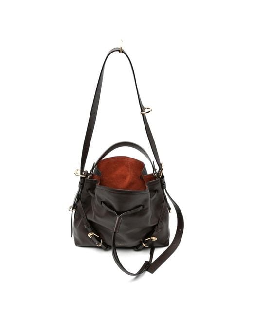 Givenchy Black Voyou Small Leather Bucket Bag