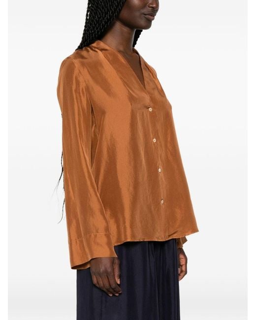 Forte_forte Brown Silk Shirt