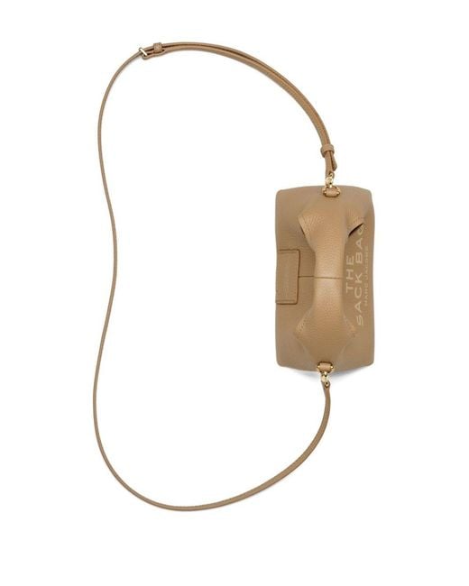 Marc Jacobs Metallic The Crossbody Sack Micro Handbag