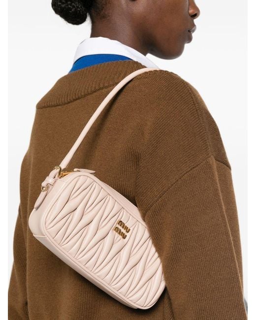 Miu Miu Pink Leather Mini Bag