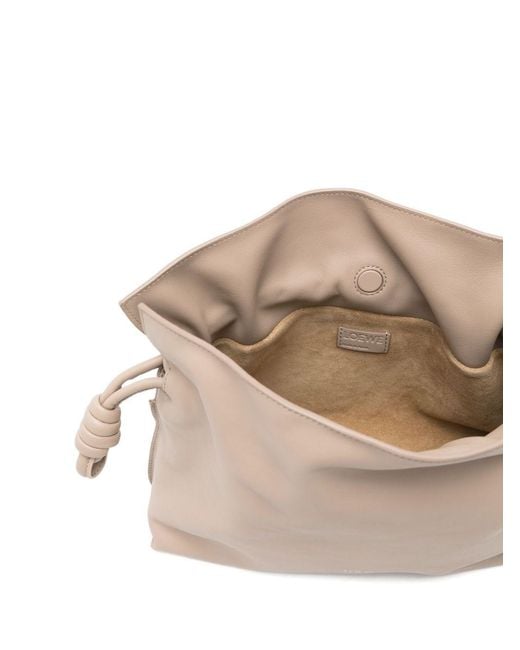 Loewe Natural Flamenco Medium Leather Clutch