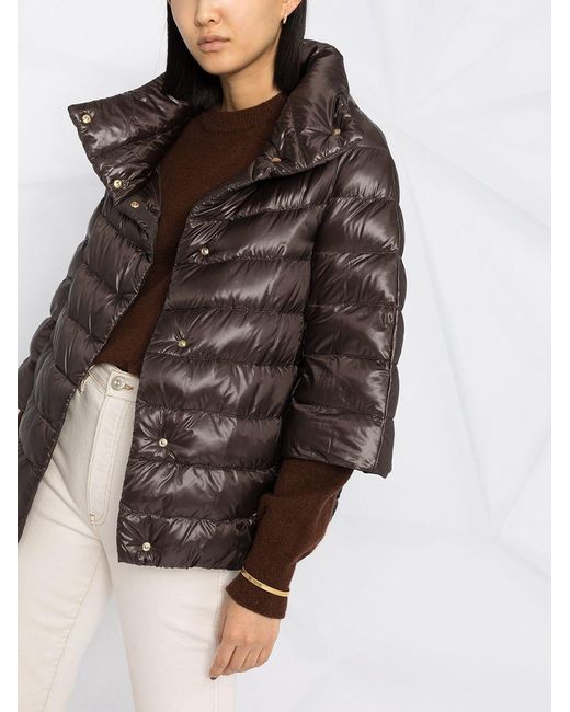 Herno Black Aminta Nylon Cape